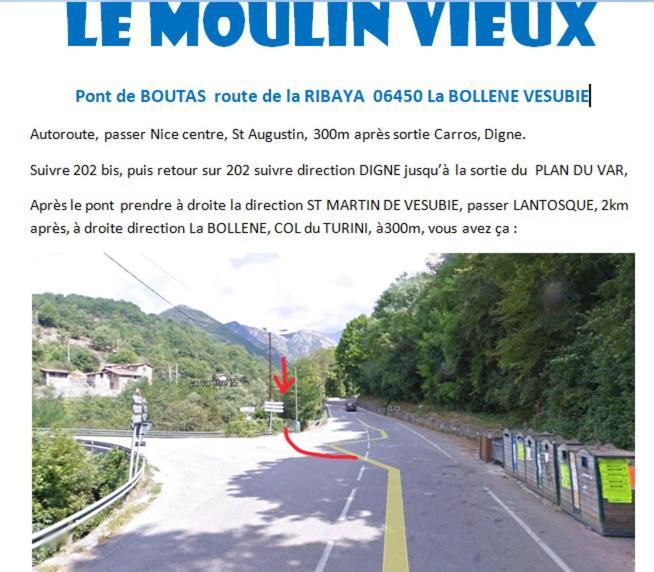 La Bollène-VésubieMoulin Vieux住宿加早餐旅馆 外观 照片